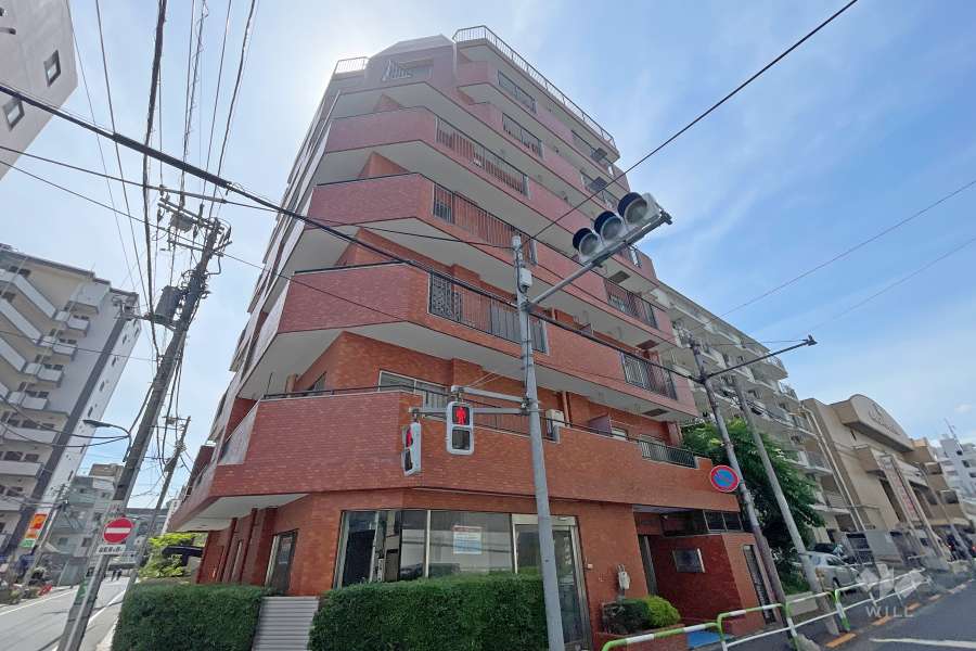 ペガサスマンション東十条の外観（南東側から）