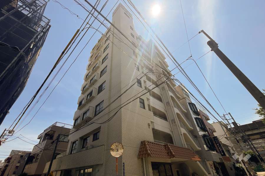 リーフハイツ東十条の外観（北東側から）