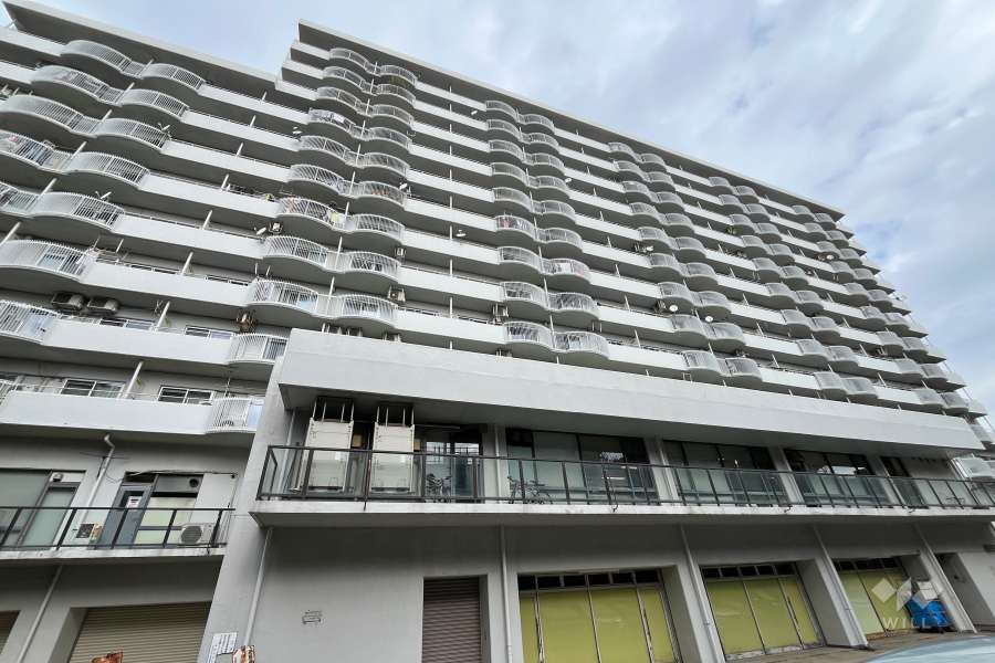 大林フローラ上中里の外観（南西側から）