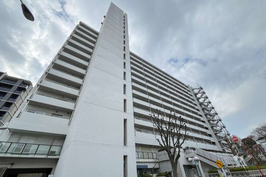 大林フローラ上中里の外観（北東側から）