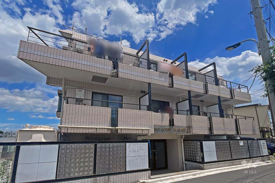 スカイコート赤羽第2の外観（北西側から）