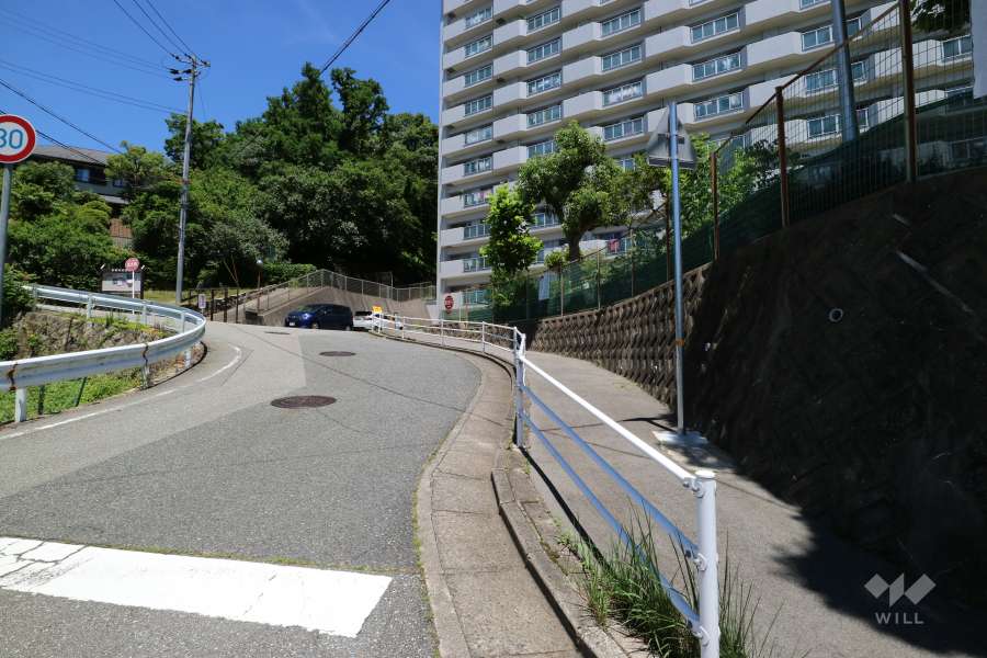 敷地南側の前面道路