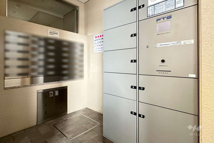 共用ポストと宅配ボックス