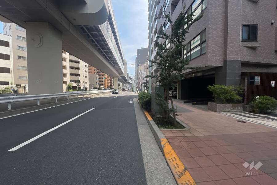 敷地南東側の前面道路　