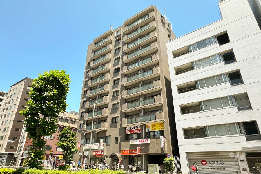 コープ野村赤羽スイートの外観（南西側から）