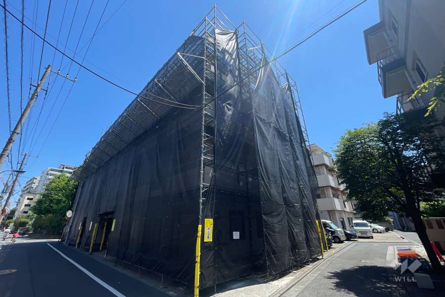 角一サンハイツ神谷の外観（南西側から）