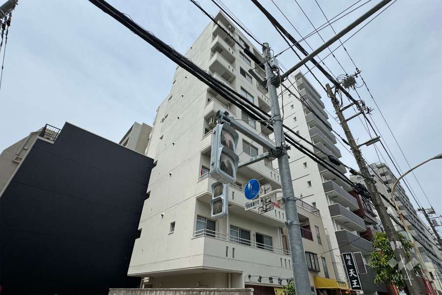 ニューファミール田端の外観（東側から）