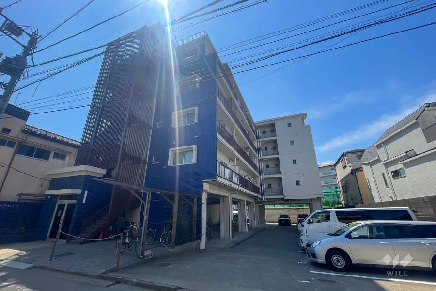 リーフハイツの外観（北西側から）