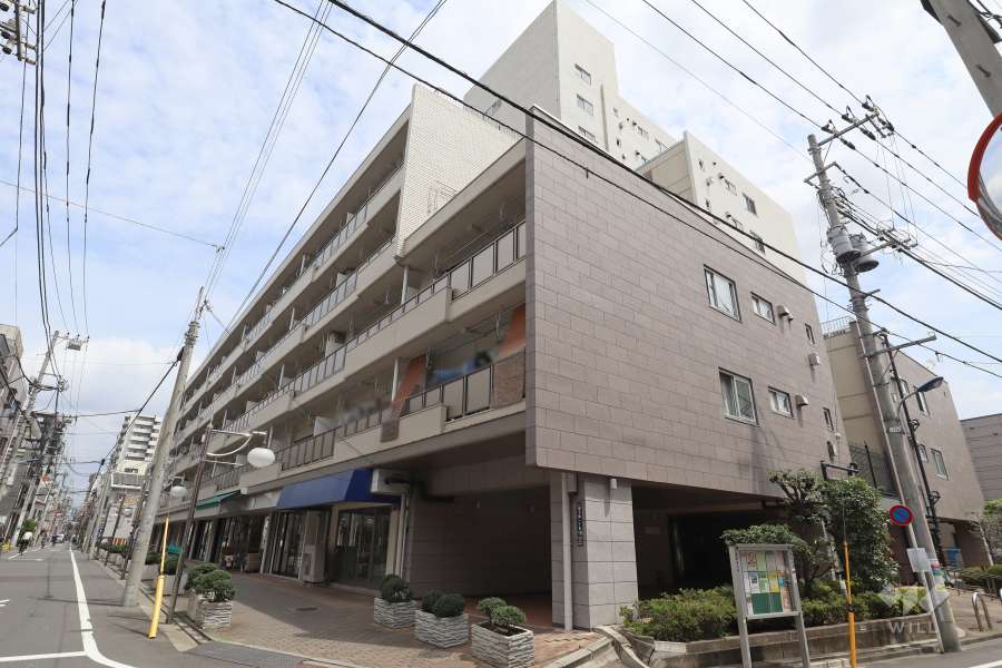 東十条ビルの外観（1号棟の南西側から）　