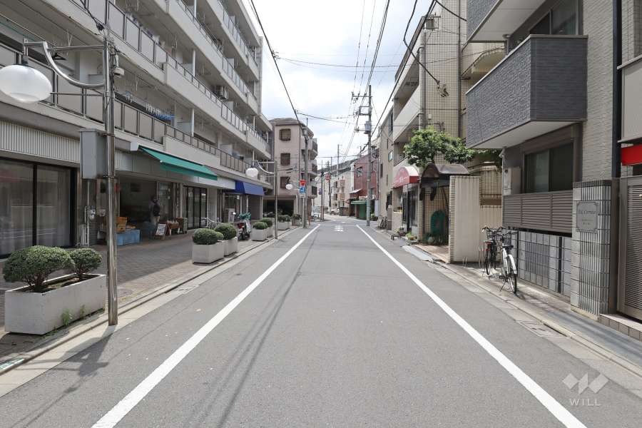 敷地南西側の前面道路　　　