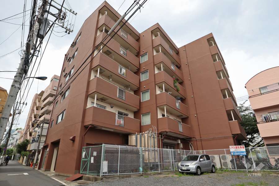 西が丘サニーハイツの外観（南西側から）