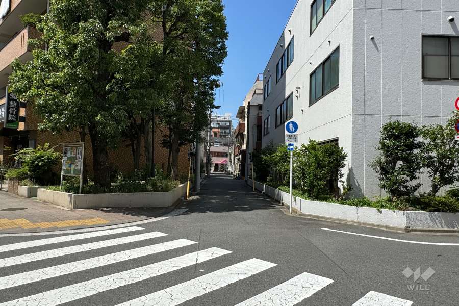 敷地東側の前面道路