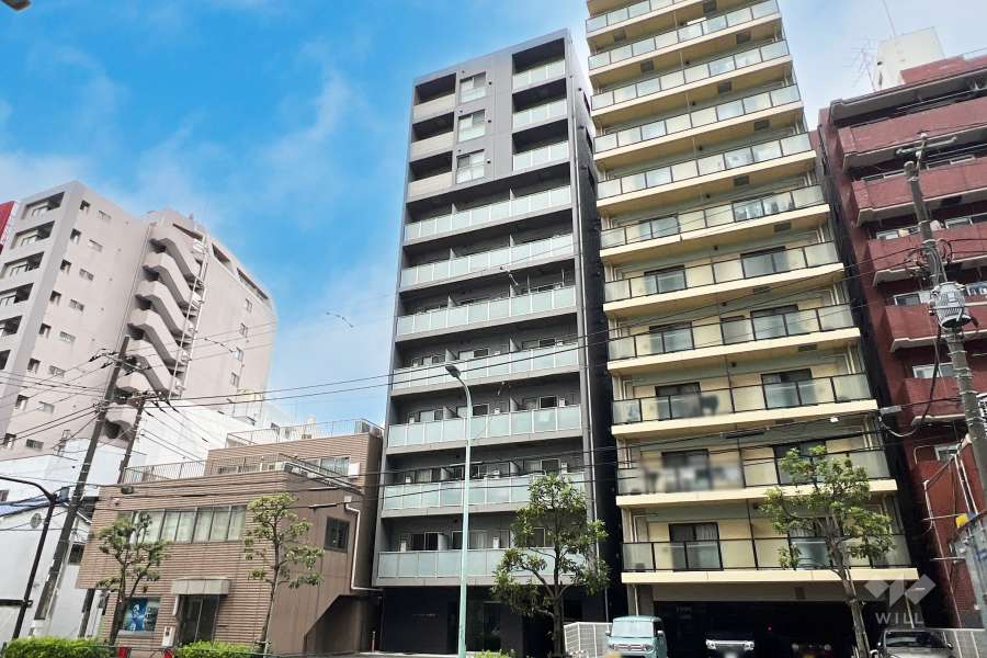 Bシティタバタスカイコートの外観（北側から）