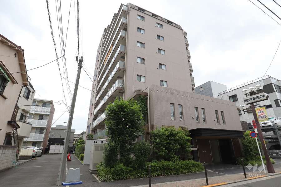 パレステージ王子シャインコートの外観（北東側から）
