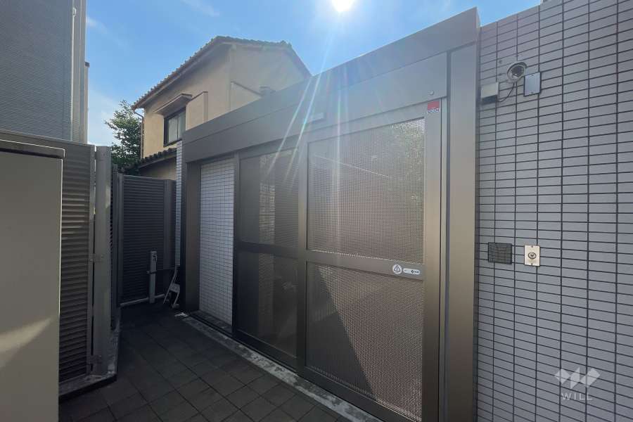 駐輪場の出入り口