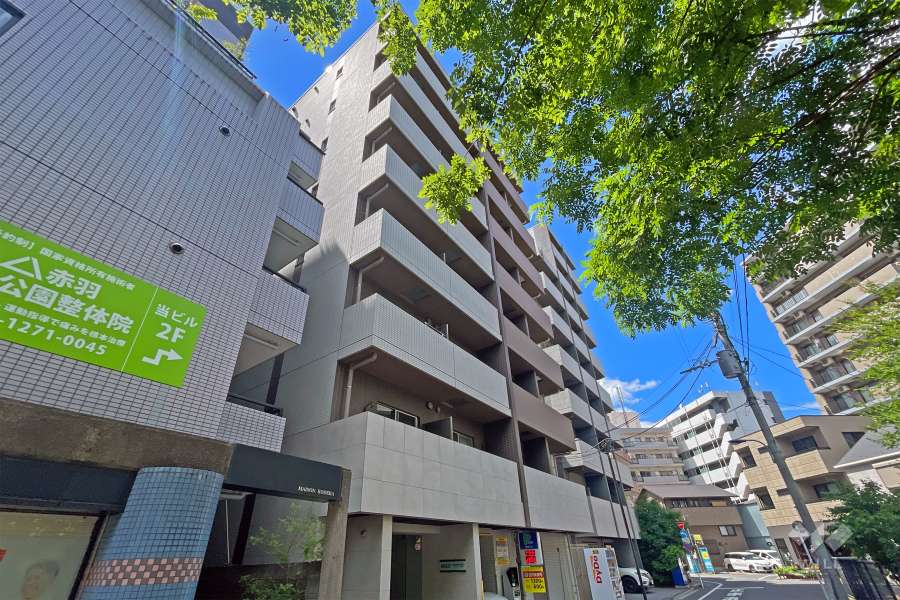 ルフレグランディール赤羽の外観（南東側から）