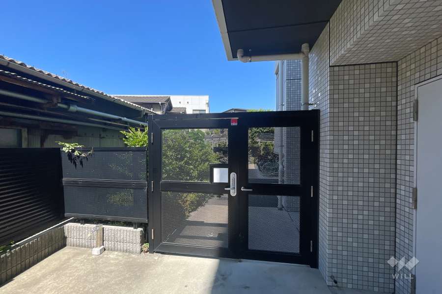 駐輪場の出入り口