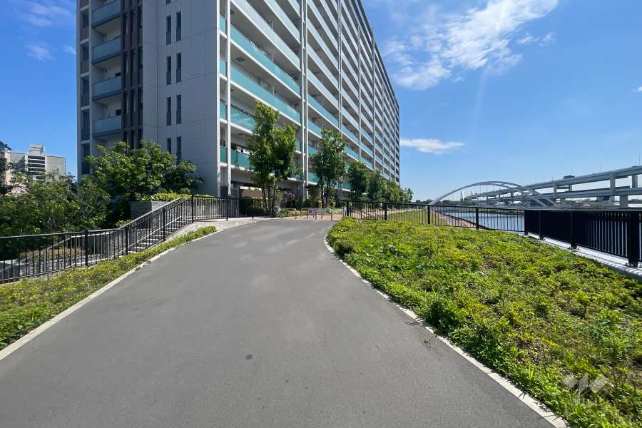 敷地南西側の前面道路