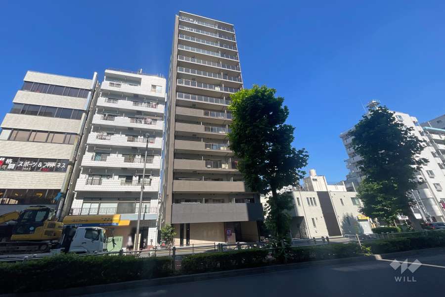 ネベル赤羽の外観（南東側から）