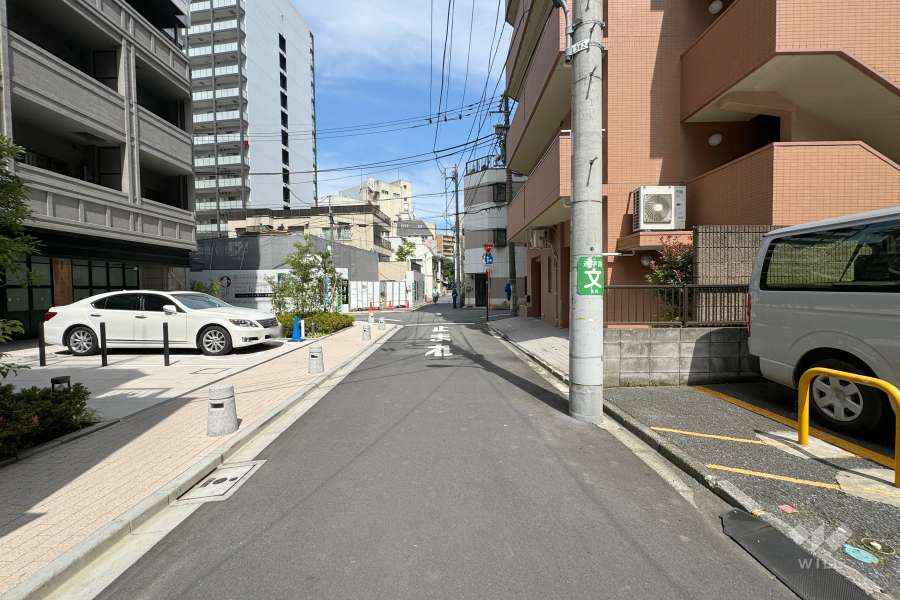 敷地南側の前面道路