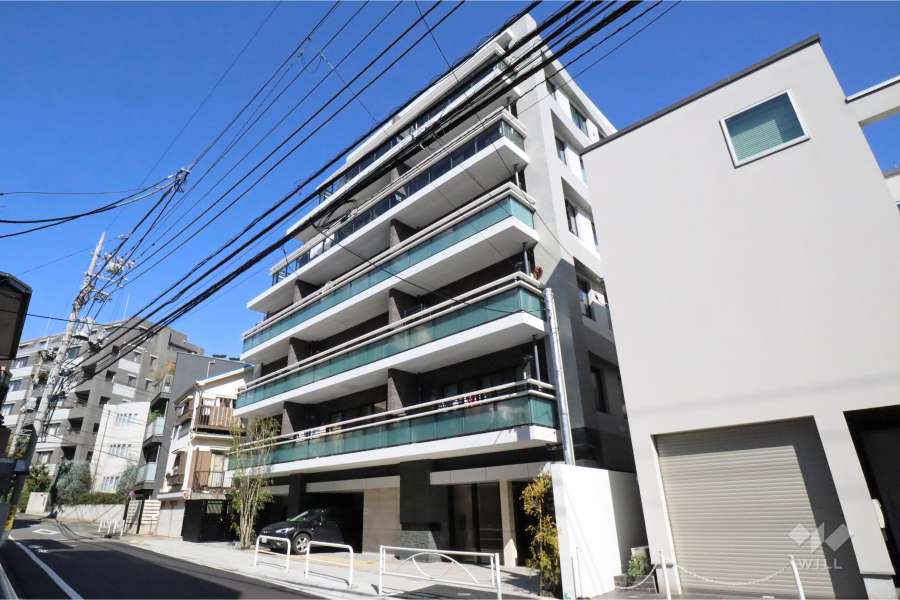 ピアース中目黒ＷＥＳＴの外観(南東側から)