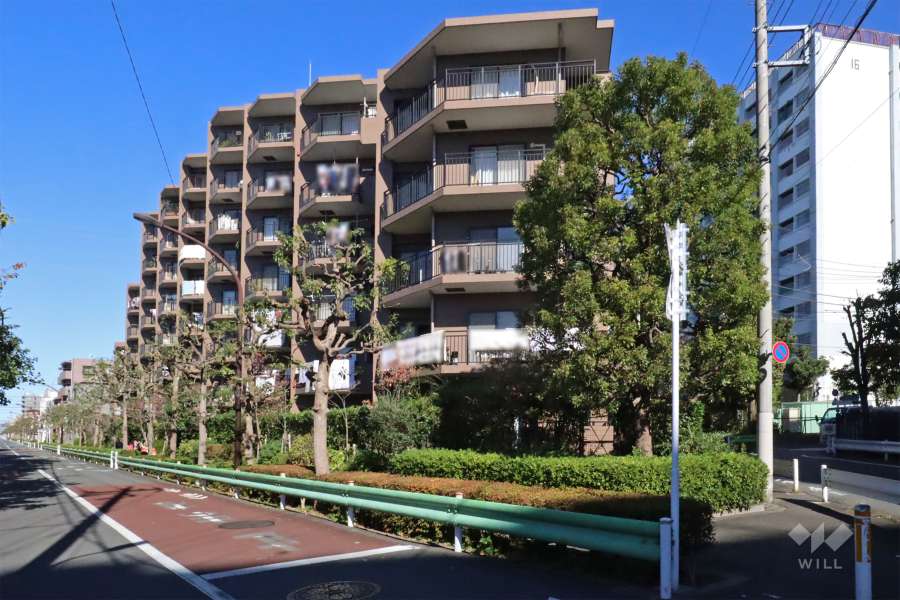 東急ドエルアルス多摩川イーストサイドの外観（南側から）