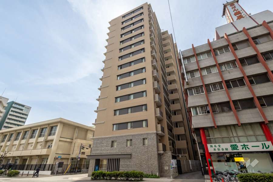 シャリエ日本橋高津の外観（北東側から）