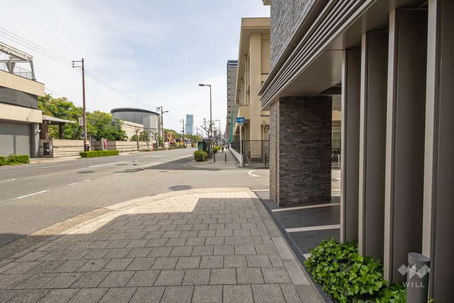 敷地東側の前面道路　