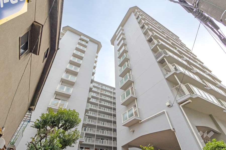 オリーブハイツ谷町の外観（北東側から）