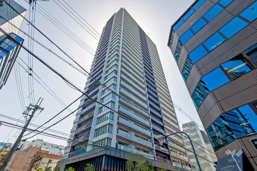 ローレルタワー御堂筋本町の外観（北西側から）