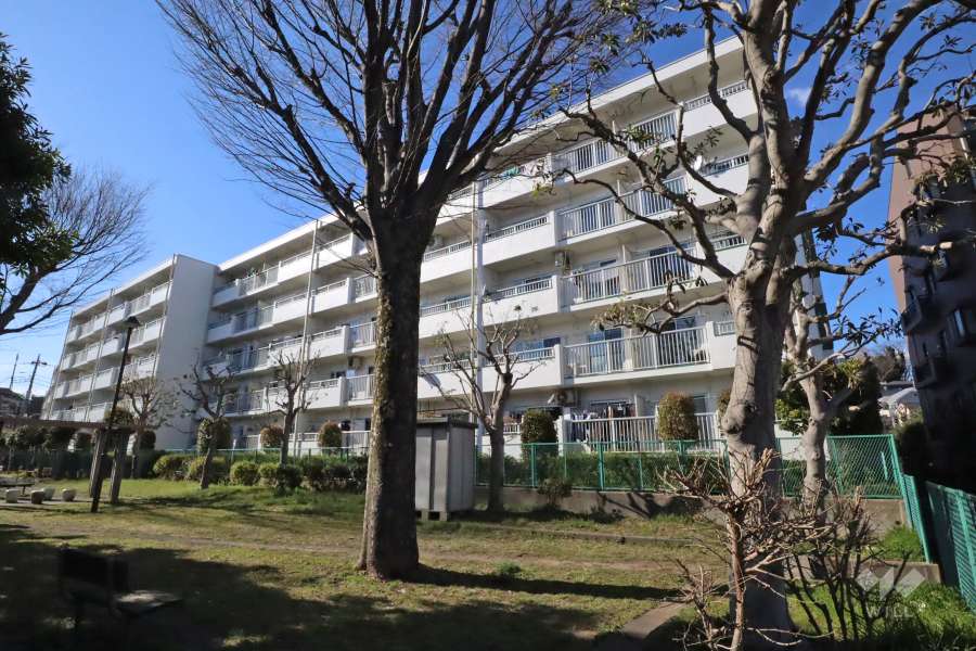 野川住宅2号棟の外観（南東側から）