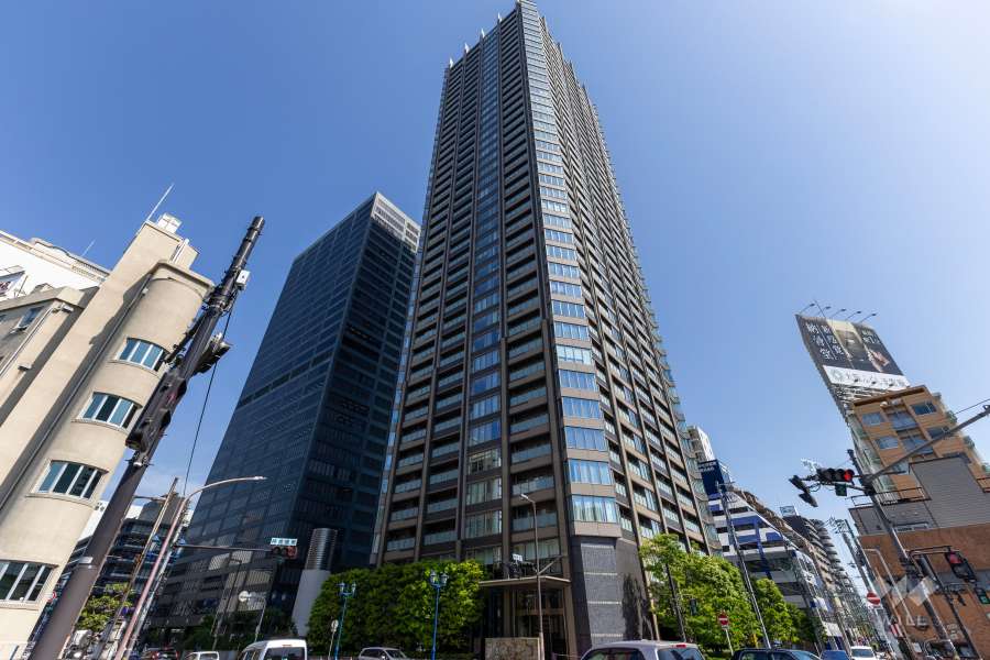 パークタワー北浜の外観（北西側から）