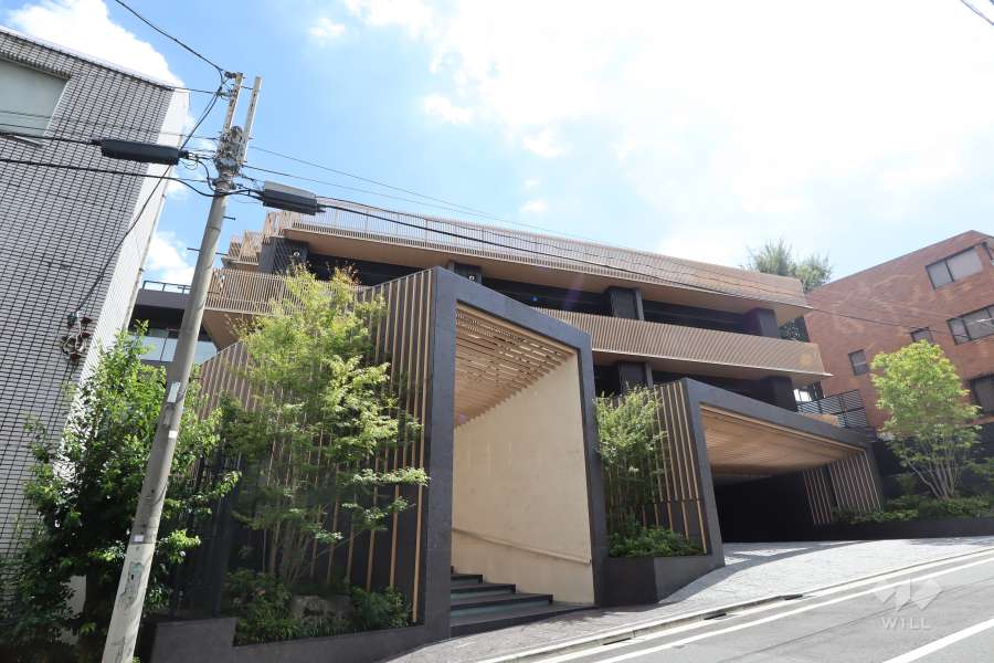 ザ・パークハウスグラン神山町の外観(北東側から)