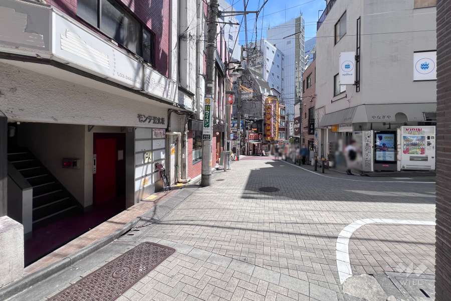 敷地南西側の前面道路