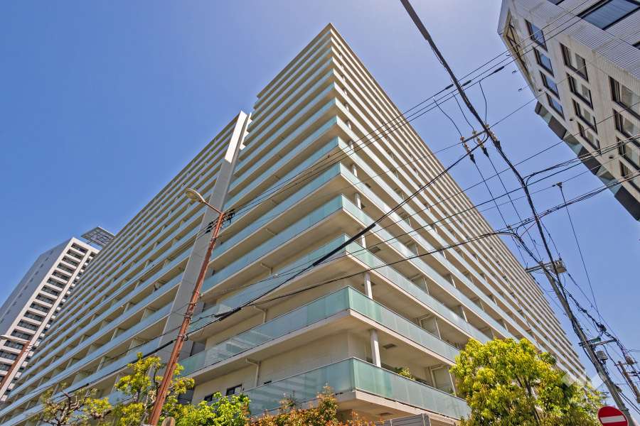 ファインシティ大阪城公園の外観（南西側から）