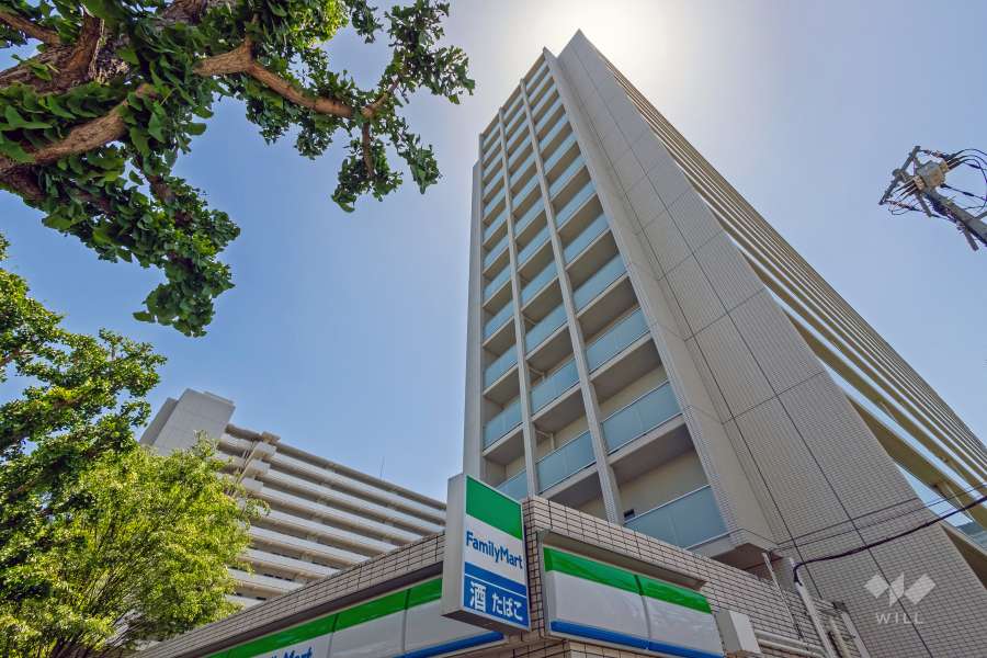 ファインシティ大阪城公園の外観（北西側から）