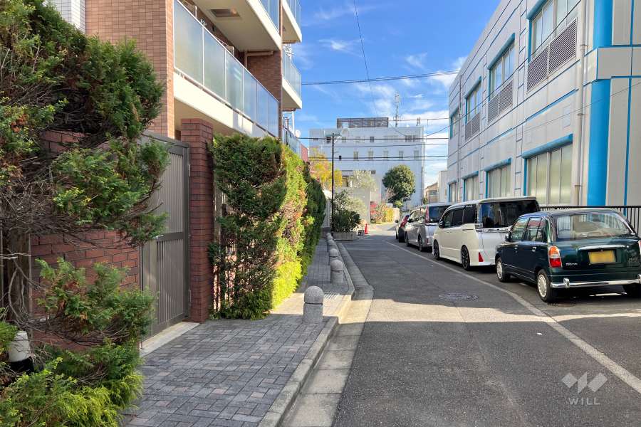 敷地南側の前面道路