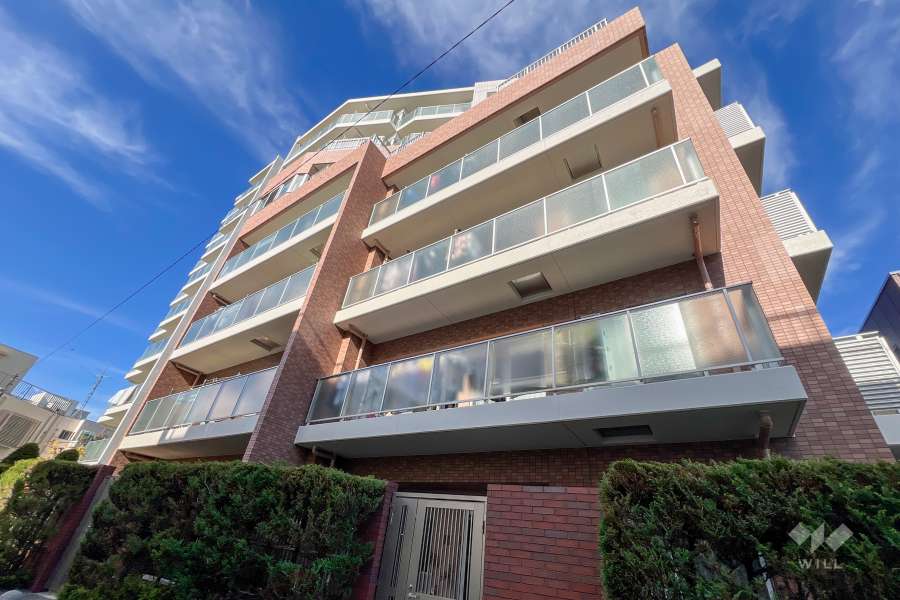 ライオンズ梅島デュオパレットB棟の外観（南東側から）