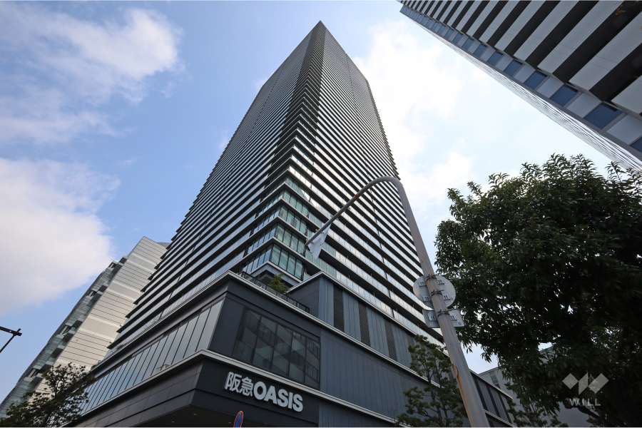 ザ・パークハウス中之島タワーの外観（西側から）