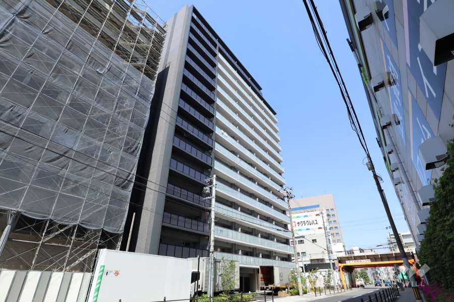 メトライズ森之宮の外観（南西側から）