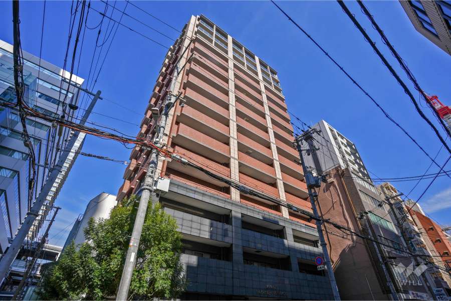 M'PLAZA堺筋本町シティアミューズの外観（南西側から）
