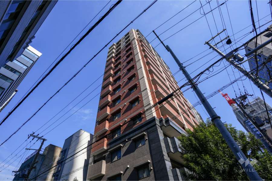 M'PLAZA堺筋本町シティアミューズの外観（南西側から）
