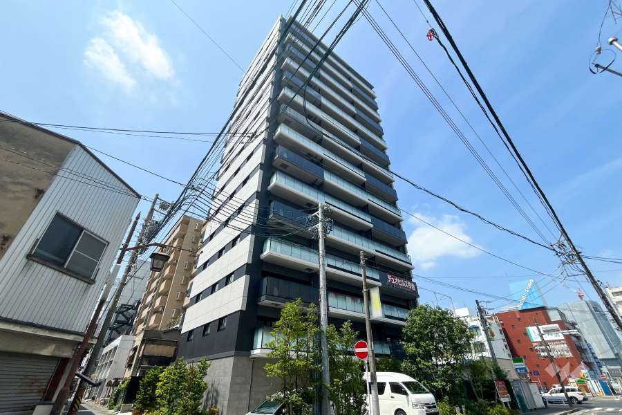 デュオヒルズ今池の外観(南東側から)