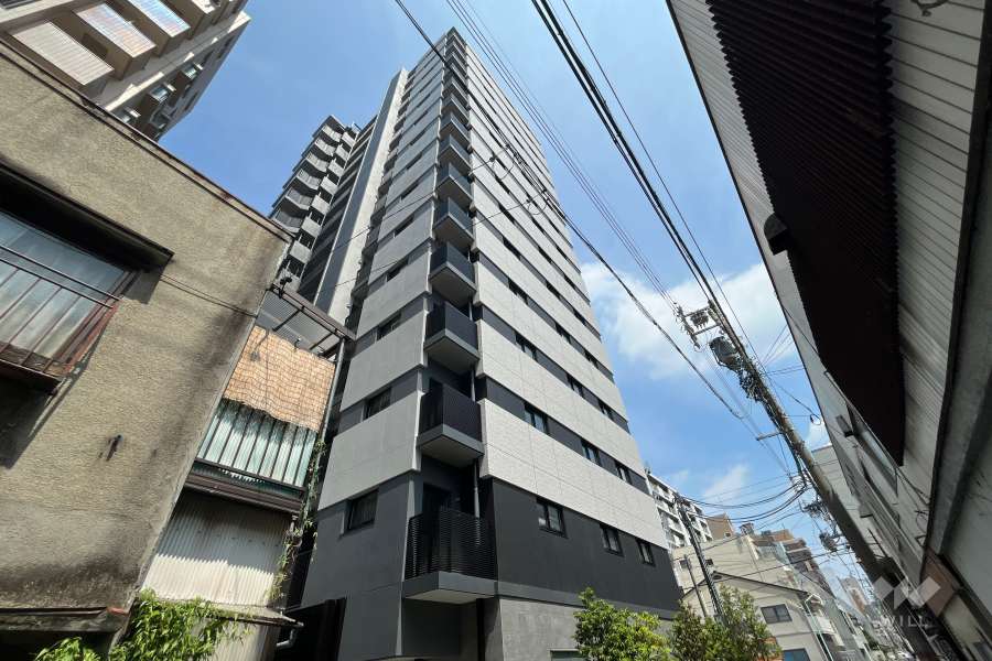 デュオヒルズ今池の外観(南西側から)