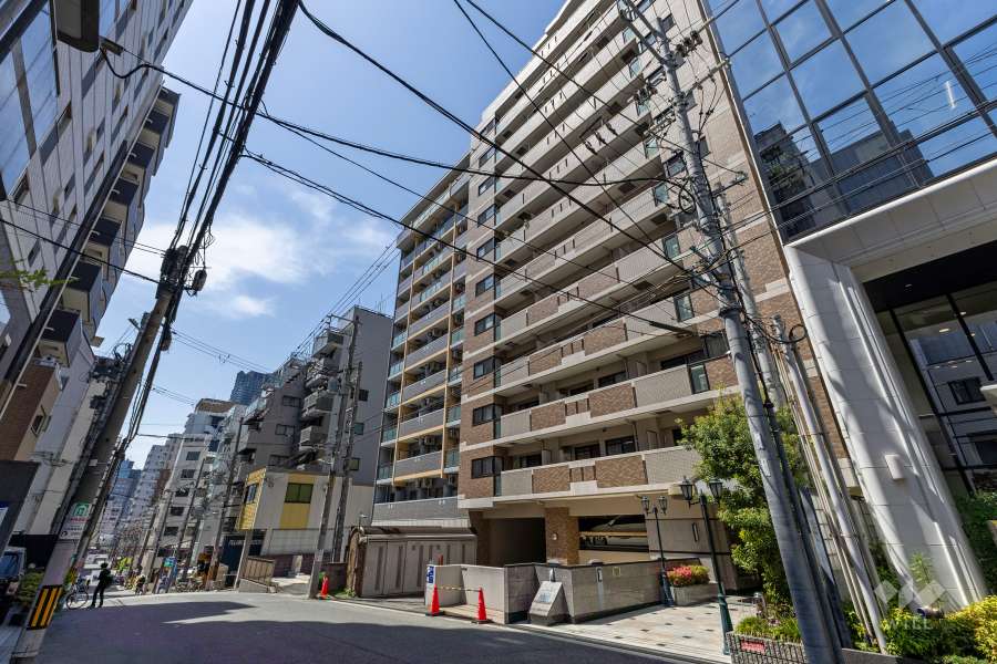 メロディーハイム大手前ヒルズコートの外観（南東側から）