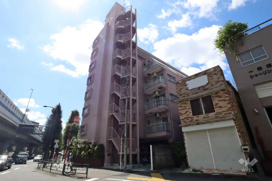 マンション西五反田の外観(北側から)　