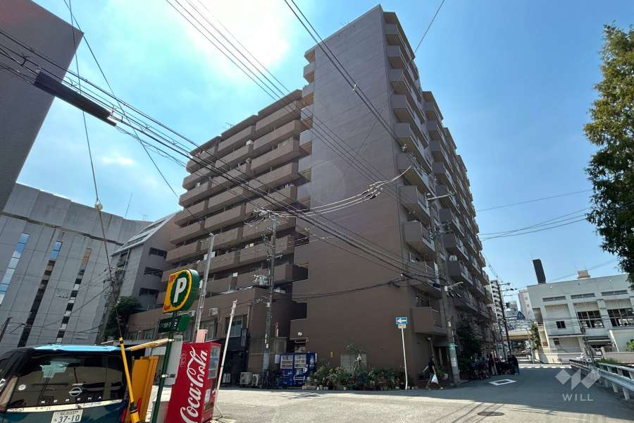 メゾン北梅田の外観（北東側から）