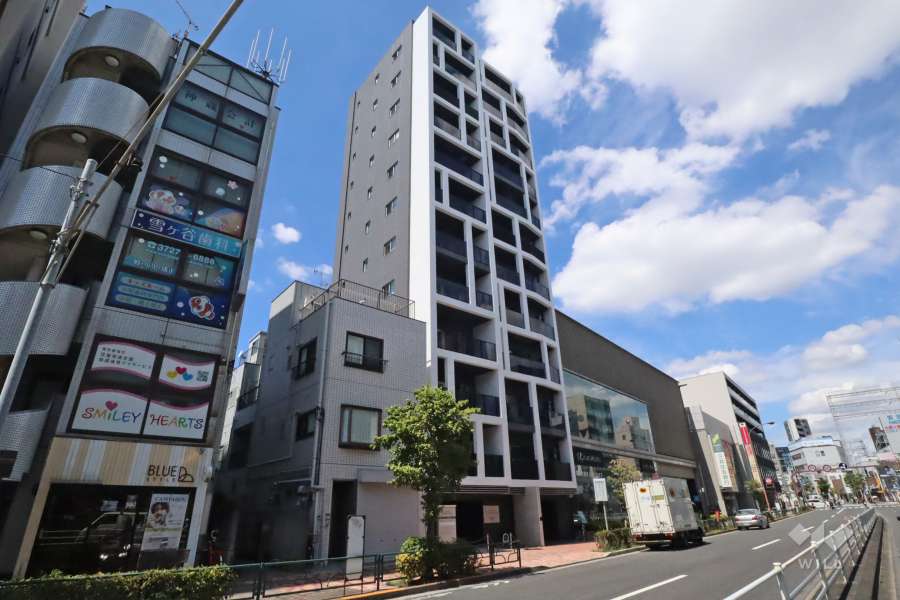 デュオステージ雪が谷大塚の外観(南側から)