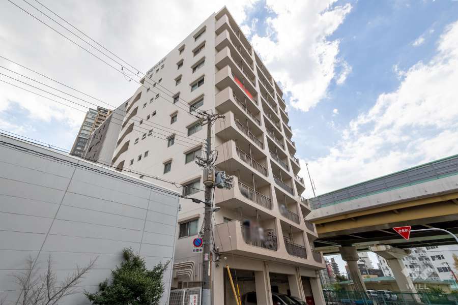 中津有明マンションの外観（北東側から）