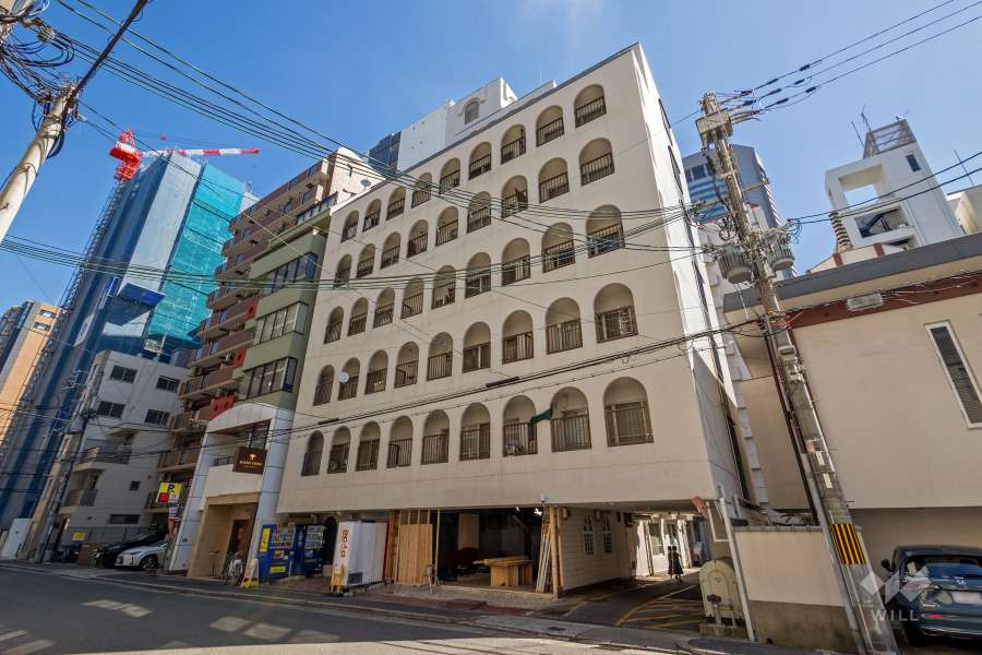 シルバーハイツ東寺町の外観（南西側から）